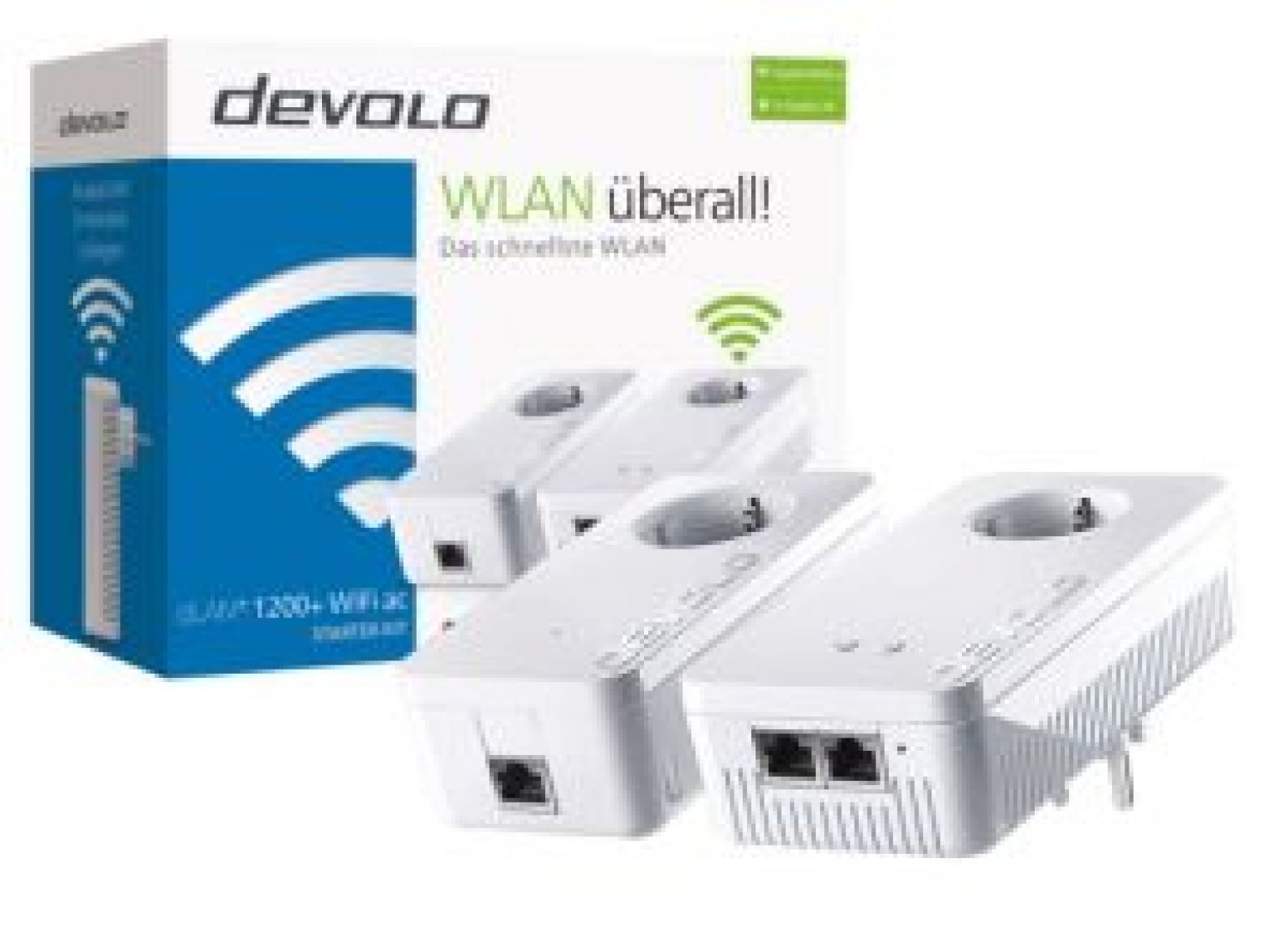 Powerline Adapter DEVOLO 9390 dLAN 1200+ WiFi ac Starter Kit 1200 Mbit/s für nur 99,99 Euro inkl
