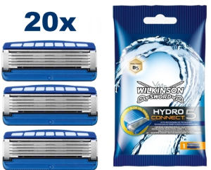 Knaller: 20x Wilkinson Sword Hydro5 Connect Rasierklingen für nur 24,82 Euro inkl. Versand