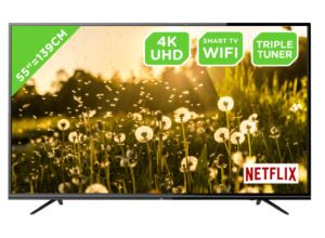 OK. ODL 55650U-TIB LED TV (Flat, 55 Zoll/139 cm, UHD 4K, SMART TV, Linux) für nur 333,- Euro inkl. Versand