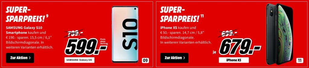 MediaMarkt Gutscheinheft Aktion mit Direktabzügen bis zu 190,- Euro