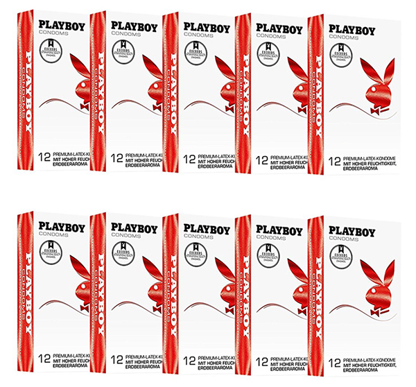 120 (10 x 12 Stück) PLAYBOY Kondome mit Erdbeer-Geschmack für nur 19,99 Euro inkl. Versand