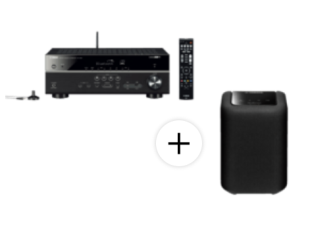 Yamaha RX-V483 AV-Receiver + gratis WX-010 Streaming Lautsprecher für 353,99 Euro