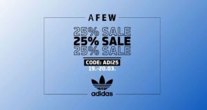 Adidas Sale bei Afew mit 25% auf alles!