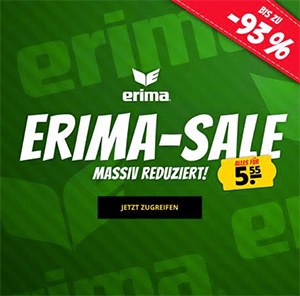 Erima Fixpreissale bei SportSpar – Alle Produkte für nur 5,55 Euro