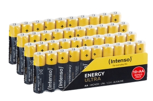 40er Pack INTENSO Energy Ultra AA Mignon Alkaline Batterien für 7,99 Euro inkl. Versand bei MediaMarkt