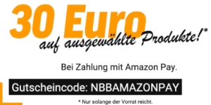 Knaller: 30,- Euro  Rabatt bei Notebooksbilliger bei Zahlung per Amazon Pay auf rund 250 Artikel