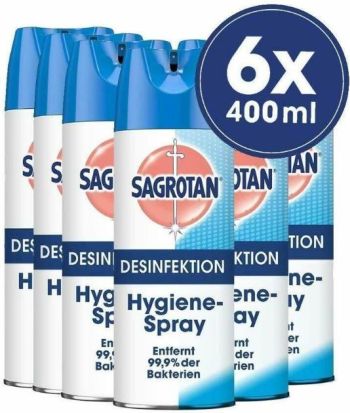 6er Pack Sagrotan Hygiene Spray 400ml für nur 29,99 Euro inkl. Versand