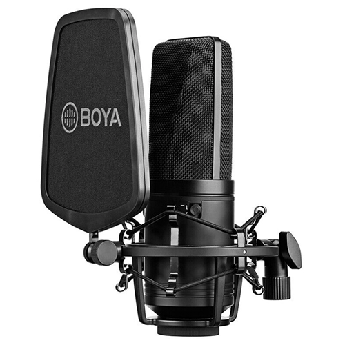 BOYA BY-M1000 Großmembran Kondensatormikrofon mit Shockmount und Popschutz für nur 83,49 Euro (statt 135,- Euro)