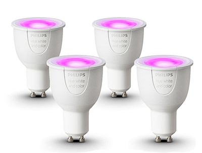 4x Philips Hue LED White and Colour GU10 für nur 105,90 Euro inkl. Versand (statt 196,- Euro)