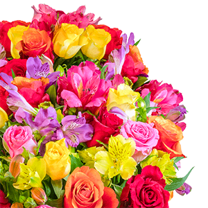 Blumenstrauß mit Rosen und Inkalilien für nur 24,98 Euro inkl. Versand