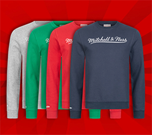 Mitchell & Ness Script Crew Herren Sweatshirt in verschiedenen Farben für nur je 17,08 Euro