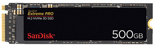 SANDISK Extreme PRO M.2 NVMe 3D SSD (500 GB) für nur 79,- Euro inkl. Versand