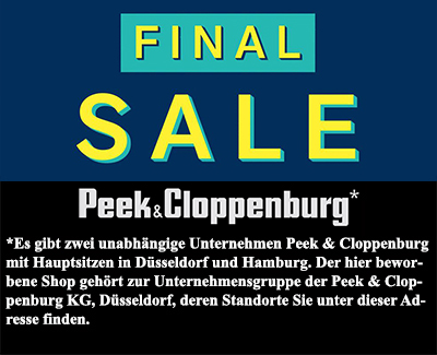 Sale bei Peek & Cloppenburg* jetzt mit bis zu 70% Rabatt