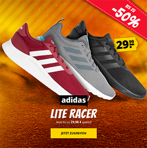 Adidas Lite Racer 2.0 Herren Sneaker in vielen Farben für nur 33,94 Euro (statt 45,- Euro)