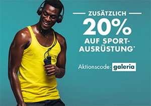 20% Rabatt auf Sportausrüstung im Galeria Onlineshop