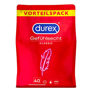 40er-Pack Durex Gefühlsecht Classic Kondome für nur 19,99€ inkl. Versand