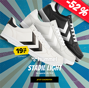 hummel STADIL LIGHT Sneaker (Größe 36-46) für nur 23,14 Euro inkl. Versand