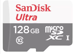 Sandisk Ultra Micro-SDXC Speicherkarte (128 GB 80 MB/s) ab 13,65 Euro