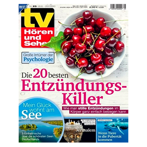 6 Monate (26 Ausgaben) die Zeitschrift „tv Hören und Sehen“ kostenlos testen!