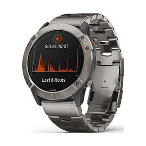Top! Garmin Smartwatch Fenix 6X Pro Solar Titanium für nur 825,78 Euro (statt 1.022,- Euro)