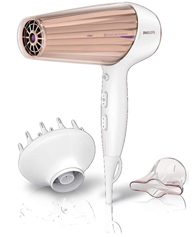 PHILIPS HP 8280/00 MoistureProtect-Sensor Haartrockner Weiß/Nude (2300 Watt) für nur 67,26 Euro inkl. Versand