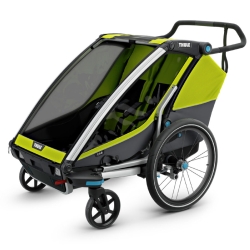 THULE Kinderfahrradanhänger Chariot Cab 2 Chartreuse Dark Shadow für 727,51 Euro