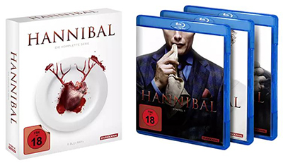 Hannibal – Die komplette Serie mit Staffel 1 – 3 [Blu-ray] für nur 31,30 Euro inkl. Versand