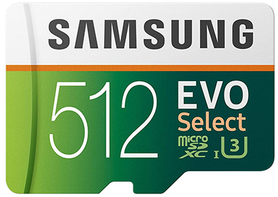 Knaller: Samsung EVO Select micro SD Speicherkarte (512 GB, 100MB/s) für nur 39,99€ inkl. Versand (statt 85,41€)