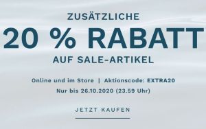 Nur noch heute: 20% EXTRA-Rabatt auf alle Sale Artikel bei Skagen