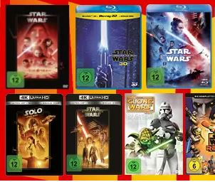 3 für 2 Aktion auf Star Wars Filme und Serien im MediaMarkt Onlineshop