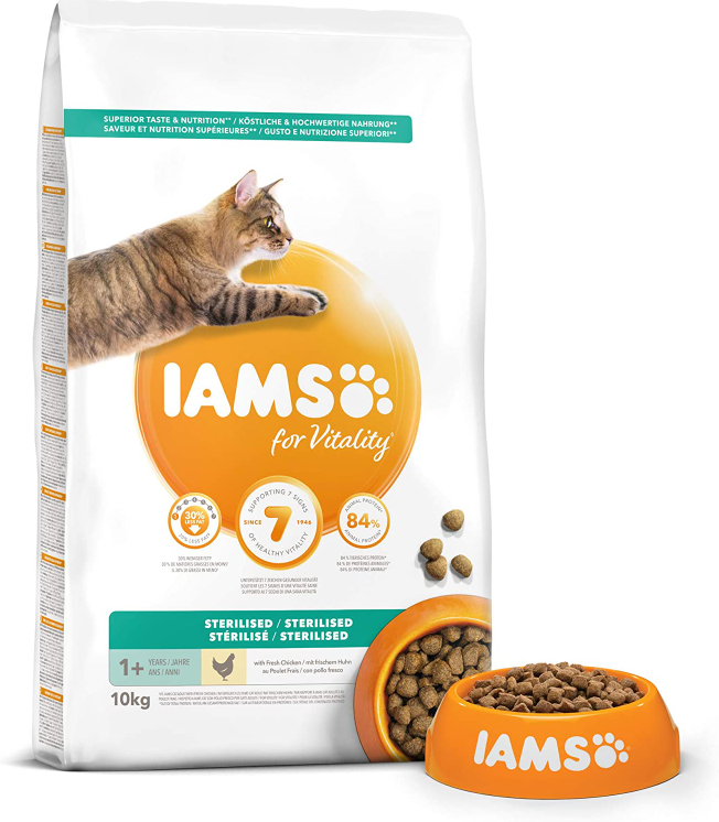 10 kg IAMS for Vitality Adult Katzenfutter für nur 24,49 Euro inkl. Versand