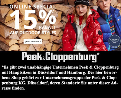 15% Rabatt auf Outdoor Mode bei Peek & Cloppenburg*