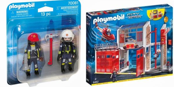 Playmobil City Action Große Feuerwache 9462 + Zwei Feuerwehrfiguren für nur 51,98 Euro inkl. Versand