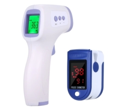 UX-A-01 IR Infrarot Fieberthermometer + Finger-Pulsoximeter für zusammen 11,89 Euro