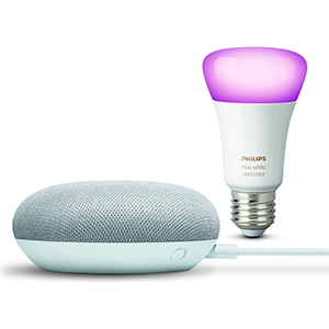Google Nest Mini + Philips Hue Lampe für nur 59,90 Euro inkl. Versand