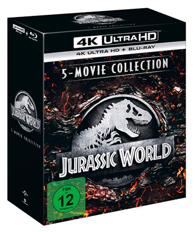 Jurassic World – 5-Movie Collection (4K Ultra HD Blu-ray ) für nur 55,19€ inkl. Versand als Saturn Card Inhaber (statt 69€)