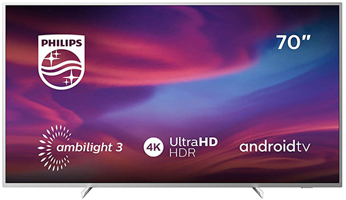 Philips Ambilight 70PUS7304/12 Smart TV (70 Zoll, 4K, HDR 10+, Android TV, Google Assistant, Alexa kompatibel, Dolby Atmos) für nur 829,- Euro