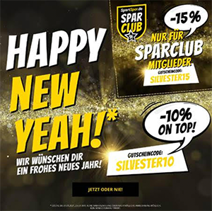 Bis zu 15% Extra-Rabatt auf das gesamte Sortiment im SportSpar Onlineshop