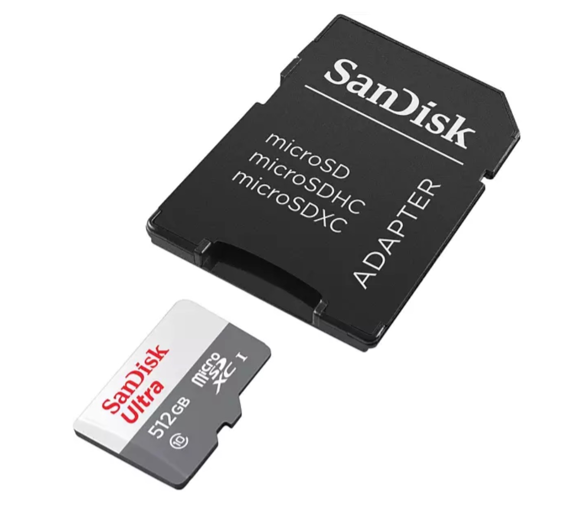 SANDISK Ultra Micro-SDXC Speicherkarte (512 GB, 100 MB/s) für nur 49,99€ inkl. Versand