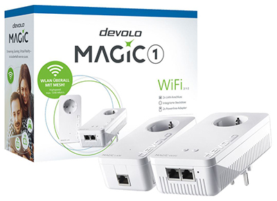 DEVOLO 8359 Magic 1 WiFi 2-1-2 Starter Kit Powerline Adapter für nur 71,50€ inkl. Versand (statt 93€)
