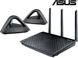 Asus AiMesh AC1750 Wi-Fi-System (1x RT-AC66U + 2x Lyra Trio) für 155,90 Euro