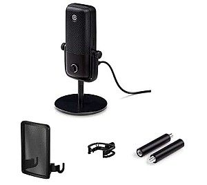 Elgato Wave:1 Premium-USB-Kondensatormikrofon + Elgato Pop Filter for Wave Series + Shock Mount for Wave Series + Extension Rods for Wave Series für 175,94 Euro