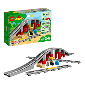 LEGO 10872 DUPLO Eisenbahnbrücke und Schienen Set für nur 16,99 Euro