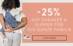 Mirapodo: 25% Rabatt auf Sneaker & Slipper für die ganze Familie