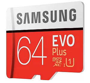 3 x Samsung EVO Plus Micro-SDXC Speicherkarte mit 64 GB für 16,80€ (statt 39€)