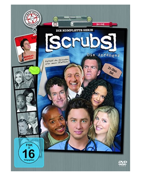 Scrubs: Die Anfänger – Die komplette Serie, Staffel 1-9 [31 DVDs] für nur 34,97€ inkl. Versand