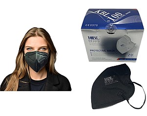 100x FFP2 Masken (schwarz, CE Zertifikat 0370 EN 149:2001) für 34,95€ inkl. Versand (0,35€ pro Maske)