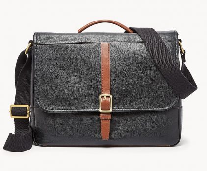 fossil evan commuter bag