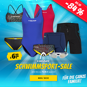 HEAD Schwimmsport-Sale bei SportSpar mit bis zu 84% Rabatt – versandkostenfrei!