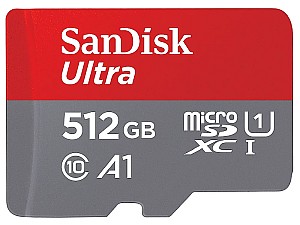 SanDisk Ultra 512 GB microSDXC Speicherkarte Kit (100 MB/s, Class 10, U1, A1) für 49,99€ (statt 69,99€)